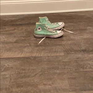 Mint green converse